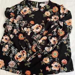 AVA & VIV FLORAL BLOUSE